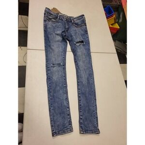 Machine Nouvelle Mode Jeans Italy Size 29 43 Distressed Denim Blue Wash